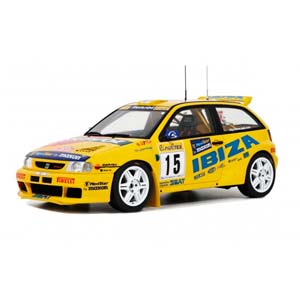 SEAT IBIZA GTI 16V EVO2 TEAM REPSOL N15 RALLY MONTECARLO (1998) HARRI ROVANPERA - VOITTO SILANDER, YELLOW