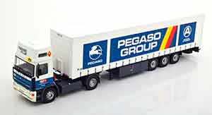 PEGASO TRONER PLUS WITH TRAILER 1988 WHITE BLUE YELLOW RED