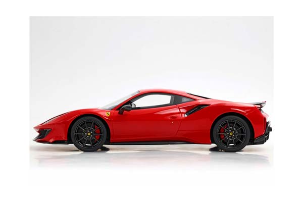 FERRARI 488 PISTA ROSSO CORSA WITH CARBON WHEELS AND WING / ФЕРРАРИ 488 ПИСТА КАРБОН КОЛЕСА ВИНГ 1:18 КРАСНЫЙ — фото 5