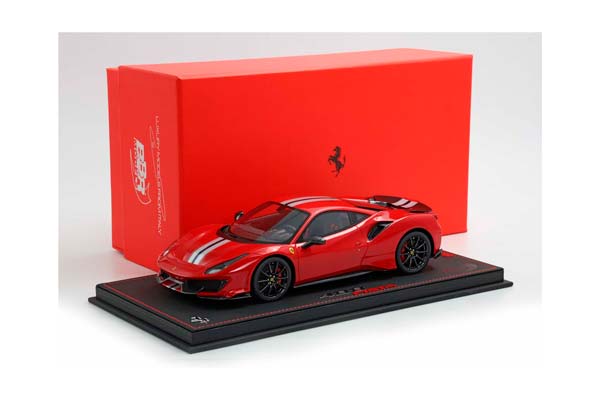 FERRARI 488 PISTA ROSSO CORSA WITH CARBON WHEELS AND WING / ФЕРРАРИ 488 ПИСТА КАРБОН КОЛЕСА ВИНГ 1:18 КРАСНЫЙ — фото 10