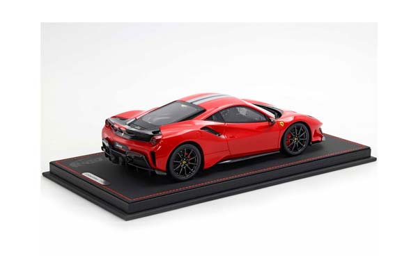FERRARI 488 PISTA ROSSO CORSA WITH CARBON WHEELS AND WING / ФЕРРАРИ 488 ПИСТА КАРБОН КОЛЕСА ВИНГ 1:18 КРАСНЫЙ — фото 2