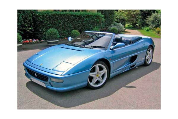 FERRARI F355 SPIDER MANUAL GEAR AZZURRO CALIFORNIA - BLU MEDIO INTERIOR / ФЕРРАРИ Ф355 СПАЙДЕР МЕХАНИКА КАЛИФОРНИА 1:18 ГОЛУБОЙ