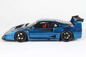 FERRARI F40 LM 1989 CROME LIGHT BLUE LIMITED 80 PCS — фото 4