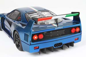 FERRARI F40 LM 1989 CROME LIGHT BLUE LIMITED 80 PCS — фото 6