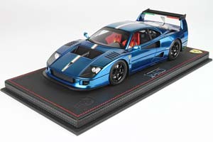 FERRARI F40 LM 1989 CROME LIGHT BLUE LIMITED 80 PCS — фото 7