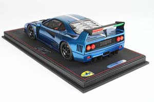 FERRARI F40 LM 1989 CROME LIGHT BLUE LIMITED 80 PCS — фото 8