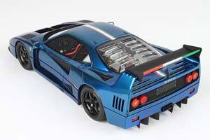 FERRARI F40 LM 1989 CROME LIGHT BLUE LIMITED 80 PCS — фото 2