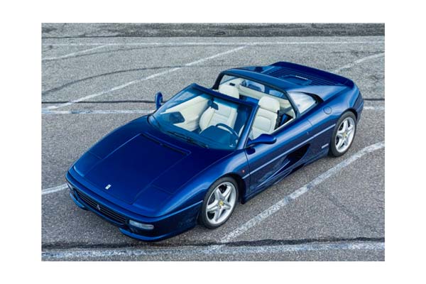 FERRARI F355 GTS TARGA - MANUAL GEAR BLU LE MANS - CREAM INTERIOR - EX SCHUMACHER / ФЕРРАРИ Ф355 ГТС ТАРГА 1:18 СИНИЙ