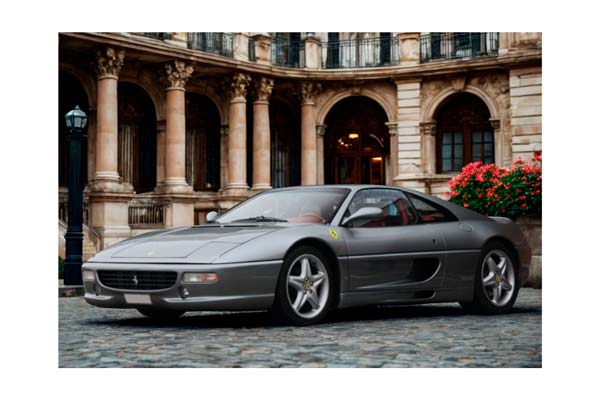 FERRARI F355 F1 BERLINETTA AUTOMATIC GEAR AND CHALLENGE GRID GREY SILVERSTONE - RED INTERIOR / ФЕРРАРИ Ф355 Ф1 БЕРЛИНЕТТА АВТОМАТ КХАЛЛЕНГЕ ГРИД СИЛВЕРСТОНЕ 1:18 КРАСНЫЙ