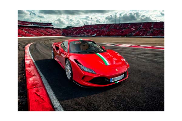 FERRARI F8 TRIBUTO SPIDER ROSSO CORSA WITH ITALIAN STRIPE / ФЕРРАРИ Ф8 ТРИБУТО СПАЙДЕР ИТАЛИАН ПОЛОСА 1:18 КРАСНЫЙ
