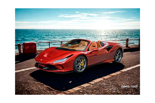 FERRARI F8 TRIBUTO SPIDER ROSSO FUOCO - BEIGE INTERIOR / ФЕРРАРИ Ф8 ТРИБУТО СПАЙДЕР 1:18 КРАСНЫЙ