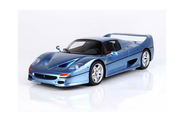 FERRARI F50 COUPE 1995 MET. LIGHT BLU / ФЕРРАРИ Ф50 КУПЕ 1995 МЕТ ЛИГХТ 1:18 СИНИЙ — фото 7