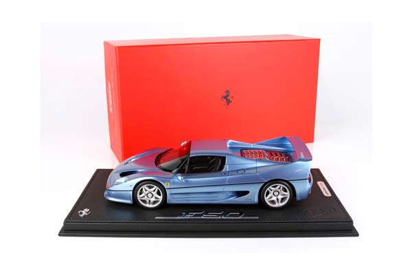 FERRARI F50 COUPE 1995 MET. LIGHT BLU / ФЕРРАРИ Ф50 КУПЕ 1995 МЕТ ЛИГХТ 1:18 СИНИЙ — фото 10