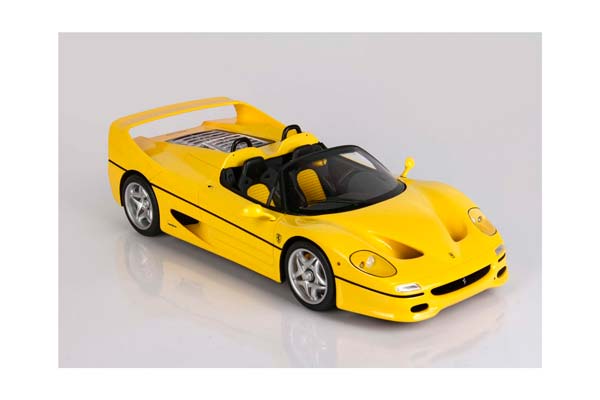 FERRARI F50 COUPE 1995 SPIDER VERSION YELLOW / ФЕРРАРИ Ф50 КУПЕ 1995 СПАЙДЕР ВЕРСИОН 1:18 ЖЕЛТЫЙ — фото 5
