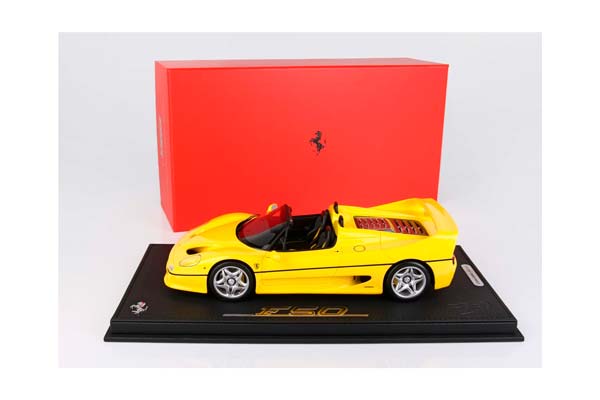 FERRARI F50 COUPE 1995 SPIDER VERSION YELLOW / ФЕРРАРИ Ф50 КУПЕ 1995 СПАЙДЕР ВЕРСИОН 1:18 ЖЕЛТЫЙ — фото 9
