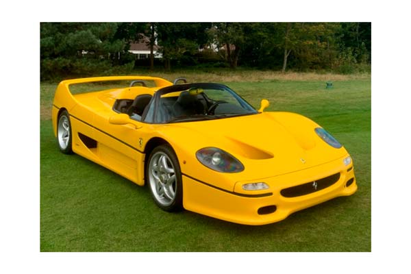 FERRARI F50 SPIDER YELLOW - BLACK INTERIORS AND HEADLIGHTS / ФЕРРАРИ Ф50 СПАЙДЕР 1:18 ЖЕЛТЫЙ