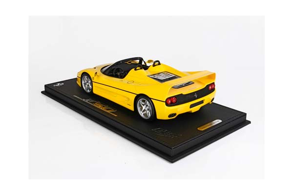 FERRARI F50 COUPE 1995 SPIDER VERSION YELLOW / ФЕРРАРИ Ф50 КУПЕ 1995 СПАЙДЕР ВЕРСИОН 1:18 ЖЕЛТЫЙ — фото 2