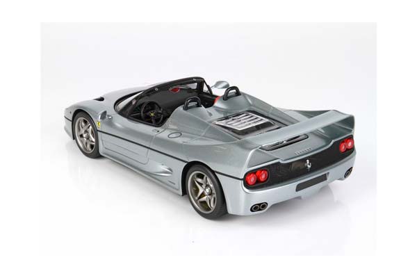 FERRARI F50 COUPE 1995 SPIDER VERSION TITANIUM GREY 740 / ФЕРРАРИ Ф50 КУПЕ 1995 СПАЙДЕР ВЕРСИОН 740 1:18 СЕРЫЙ — фото 3