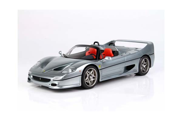 FERRARI F50 COUPE 1995 SPIDER VERSION TITANIUM GREY 740 / ФЕРРАРИ Ф50 КУПЕ 1995 СПАЙДЕР ВЕРСИОН 740 1:18 СЕРЫЙ — фото 5