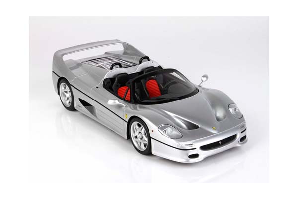 FERRARI F50 COUPE 1995 SPIDER VERSION METALLIC SILVER NURBURGRING / ФЕРРАРИ Ф50 КУПЕ 1995 СПАЙДЕР ВЕРСИОН МЕТАЛЛИК НУРБУРГРИНГ 1:18 СЕРЕБРИСТЫЙ — фото 4