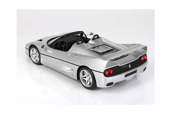 FERRARI F50 COUPE 1995 SPIDER VERSION METALLIC SILVER NURBURGRING / ФЕРРАРИ Ф50 КУПЕ 1995 СПАЙДЕР ВЕРСИОН МЕТАЛЛИК НУРБУРГРИНГ 1:18 СЕРЕБРИСТЫЙ — фото 5