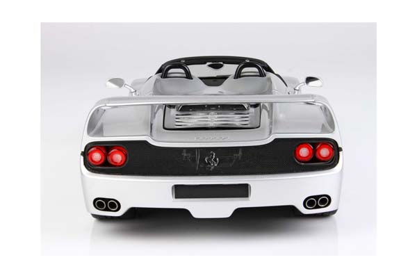 FERRARI F50 COUPE 1995 SPIDER VERSION METALLIC SILVER NURBURGRING / ФЕРРАРИ Ф50 КУПЕ 1995 СПАЙДЕР ВЕРСИОН МЕТАЛЛИК НУРБУРГРИНГ 1:18 СЕРЕБРИСТЫЙ — фото 7