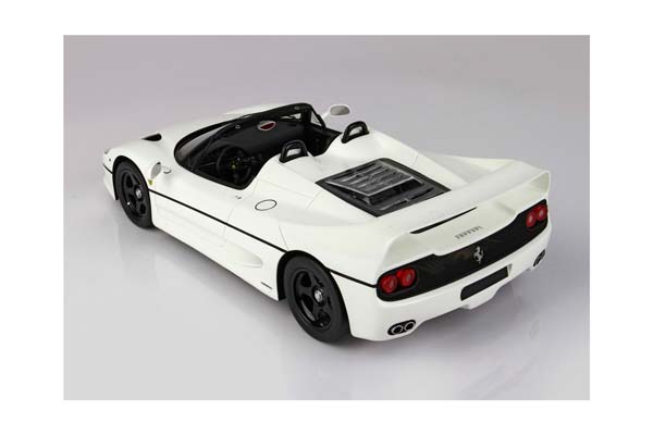 FERRARI F50 COUPE 1995 SPIDER VERSION AVUS WHITE RACE WHEELS / ФЕРРАРИ Ф50 КУПЕ 1995 СПАЙДЕР ВЕРСИОН АВУС РАКЕ КОЛЕСА 1:18 БЕЛЫЙ — фото 5