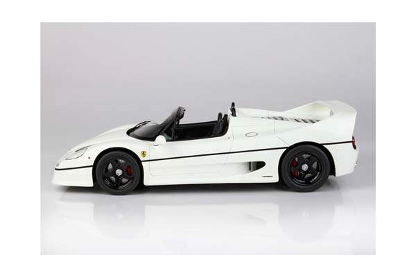 FERRARI F50 COUPE 1995 SPIDER VERSION AVUS WHITE RACE WHEELS / ФЕРРАРИ Ф50 КУПЕ 1995 СПАЙДЕР ВЕРСИОН АВУС РАКЕ КОЛЕСА 1:18 БЕЛЫЙ — фото 6