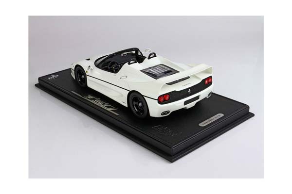 FERRARI F50 COUPE 1995 SPIDER VERSION AVUS WHITE RACE WHEELS / ФЕРРАРИ Ф50 КУПЕ 1995 СПАЙДЕР ВЕРСИОН АВУС РАКЕ КОЛЕСА 1:18 БЕЛЫЙ — фото 2
