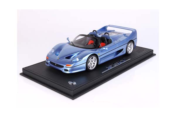 FERRARI F50 COUPE 1995 SPIDER VERSION CALIFORNIA LIGHT BLUE METALLIC / ФЕРРАРИ Ф50 КУПЕ 1995 СПАЙДЕР ВЕРСИОН КАЛИФОРНИА ЛИГХТ МЕТАЛЛИК 1:18 ГОЛУБОЙ