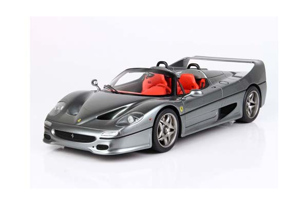 FERRARI F50 COUPE 1995 SPIDER VERSION METALLIC IRON GREY / ФЕРРАРИ Ф50 КУПЕ 1995 СПАЙДЕР ВЕРСИОН МЕТАЛЛИК ИРОН 1:18 СЕРЫЙ — фото 3