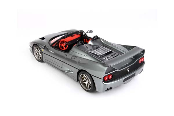 FERRARI F50 COUPE 1995 SPIDER VERSION METALLIC IRON GREY / ФЕРРАРИ Ф50 КУПЕ 1995 СПАЙДЕР ВЕРСИОН МЕТАЛЛИК ИРОН 1:18 СЕРЫЙ — фото 5