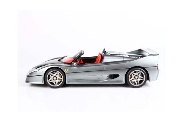 FERRARI F50 COUPE 1995 SPIDER VERSION METALLIC IRON GREY / ФЕРРАРИ Ф50 КУПЕ 1995 СПАЙДЕР ВЕРСИОН МЕТАЛЛИК ИРОН 1:18 СЕРЫЙ — фото 6