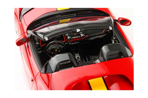 FERRARI 812 COMPETIZIONE A RED CORSA 322 / ФЕРРАРИ 812 КОМПЕТИЦИОНЕ А 322 1:18 КРАСНЫЙ — фото 8