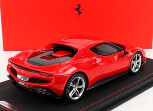 FERRARI 296 GTB HYBRID 830HP V6 2021 - CON VETRINA - WITH SHOWCASE, ROSSO CORSA 322 - RED — фото 2