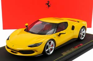 FERRARI 296 GTB HYBRID 830HP V6 (2021) - CON VETRINA - WITH SHOWCASE, GIALLO MODENA - YELLOW