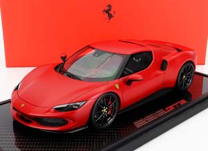 FERRARI 296 GTB HYBRID 830HP V6 (2021) - CON VETRINA - WITH SHOWCASE, ROSSO F1-75 - MATT RED