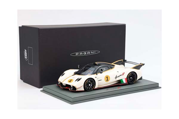 PAGANI HUAYRA R WHITE BENNY AND GLOSS CARBON ROOF / ПАГАНИ ХУАЙРА Р БЕННИ ГЛОСС КАРБОН РООФ 1:18 БЕЛЫЙ — фото 8