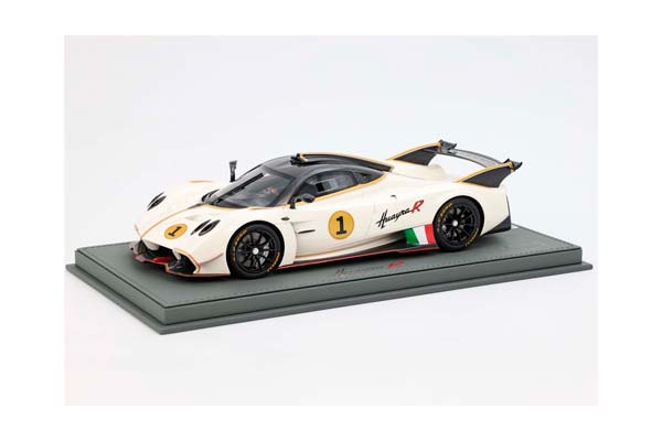 PAGANI HUAYRA R WHITE BENNY AND GLOSS CARBON ROOF / ПАГАНИ ХУАЙРА Р БЕННИ ГЛОСС КАРБОН РООФ 1:18 БЕЛЫЙ