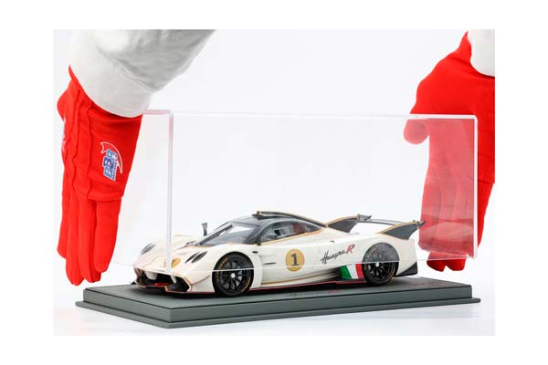 PAGANI HUAYRA R WHITE BENNY AND GLOSS CARBON ROOF / ПАГАНИ ХУАЙРА Р БЕННИ ГЛОСС КАРБОН РООФ 1:18 БЕЛЫЙ — фото 2