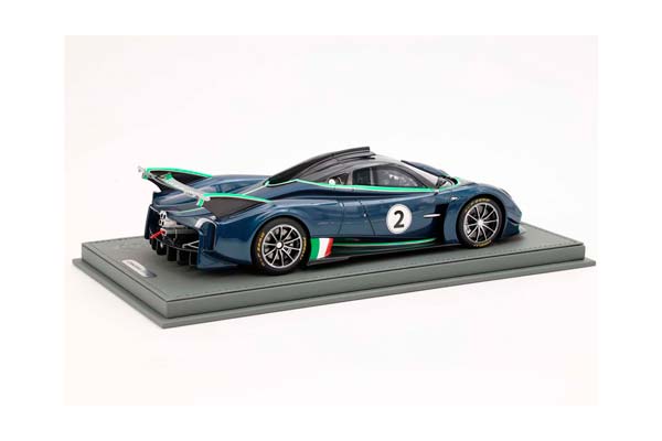 PAGANI HUAYRA R BLUE DANUBIO CARBON FIBER MATT/GLOSS / ПАГАНИ ХУАЙРА Р ДАНУБИО КАРБОН ФИБЕР МАТТ ГЛОСС 1:18 СИНИЙ — фото 3