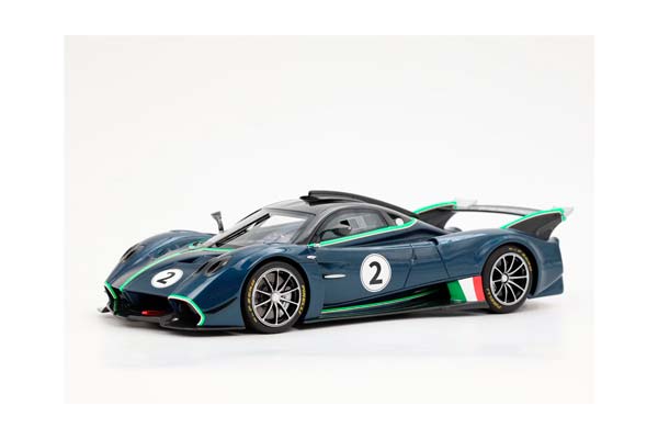 PAGANI HUAYRA R BLUE DANUBIO CARBON FIBER MATT/GLOSS / ПАГАНИ ХУАЙРА Р ДАНУБИО КАРБОН ФИБЕР МАТТ ГЛОСС 1:18 СИНИЙ — фото 6
