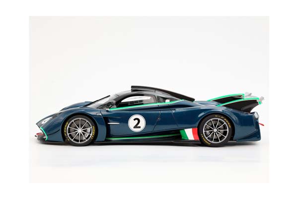 PAGANI HUAYRA R BLUE DANUBIO CARBON FIBER MATT/GLOSS / ПАГАНИ ХУАЙРА Р ДАНУБИО КАРБОН ФИБЕР МАТТ ГЛОСС 1:18 СИНИЙ — фото 7