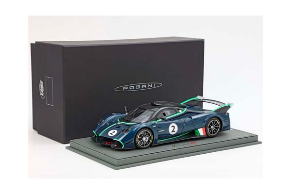 PAGANI HUAYRA R BLUE DANUBIO CARBON FIBER MATT/GLOSS / ПАГАНИ ХУАЙРА Р ДАНУБИО КАРБОН ФИБЕР МАТТ ГЛОСС 1:18 СИНИЙ — фото 8