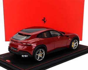 FERRARI PUROSANGUE SUV (2022) - CON VETRINA - WITH SHOWCASE, ROSSO MUGELLO - RED MET — фото 2