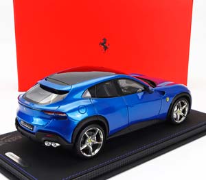 FERRARI PUROSANGUE SUV (2022) - CON VETRINA - WITH SHOWCASE, BLU CORSA - BLUE MET — фото 2