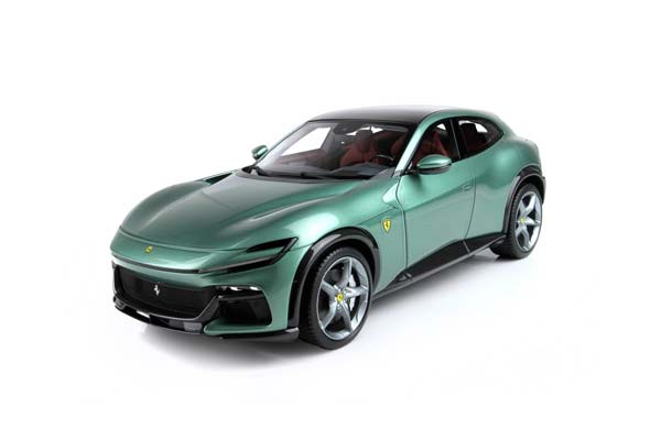 FERRARI PUROSANGUE PERSONAL CAR PIERO LARDI FERRARI DORA GREEN - CARBON FIBER ROOF / ФЕРРАРИ ПУРОСАНГВЕ ПЕРСОНАЛ КАР ПИЕРО ЛАРДИ ФЕРРАРИ ДОРА 1:18 ЗЕЛЕНЫЙ — фото 3
