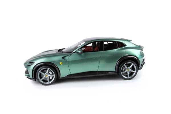 FERRARI PUROSANGUE PERSONAL CAR PIERO LARDI FERRARI DORA GREEN - CARBON FIBER ROOF / ФЕРРАРИ ПУРОСАНГВЕ ПЕРСОНАЛ КАР ПИЕРО ЛАРДИ ФЕРРАРИ ДОРА 1:18 ЗЕЛЕНЫЙ — фото 4