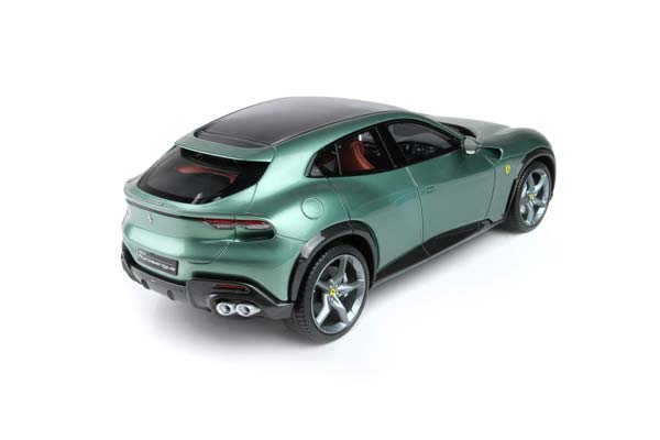 FERRARI PUROSANGUE PERSONAL CAR PIERO LARDI FERRARI DORA GREEN - CARBON FIBER ROOF / ФЕРРАРИ ПУРОСАНГВЕ ПЕРСОНАЛ КАР ПИЕРО ЛАРДИ ФЕРРАРИ ДОРА 1:18 ЗЕЛЕНЫЙ — фото 5