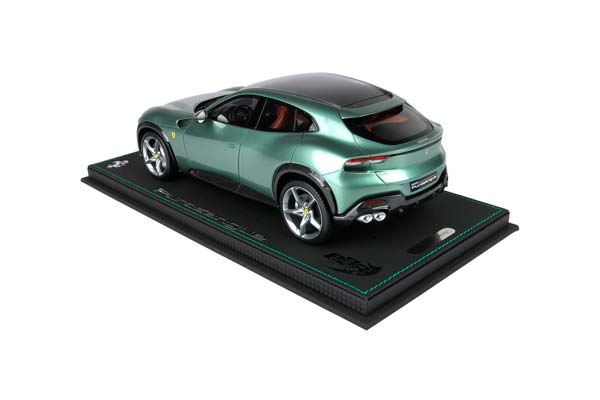 FERRARI PUROSANGUE PERSONAL CAR PIERO LARDI FERRARI DORA GREEN - CARBON FIBER ROOF / ФЕРРАРИ ПУРОСАНГВЕ ПЕРСОНАЛ КАР ПИЕРО ЛАРДИ ФЕРРАРИ ДОРА 1:18 ЗЕЛЕНЫЙ — фото 2